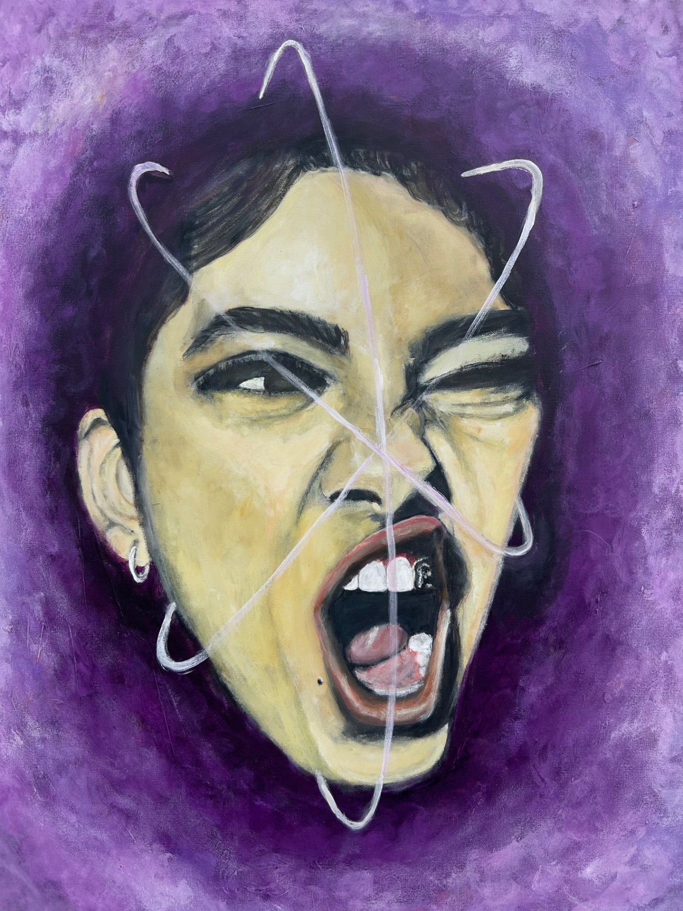 Scream — Acrylic on canvas by Blank