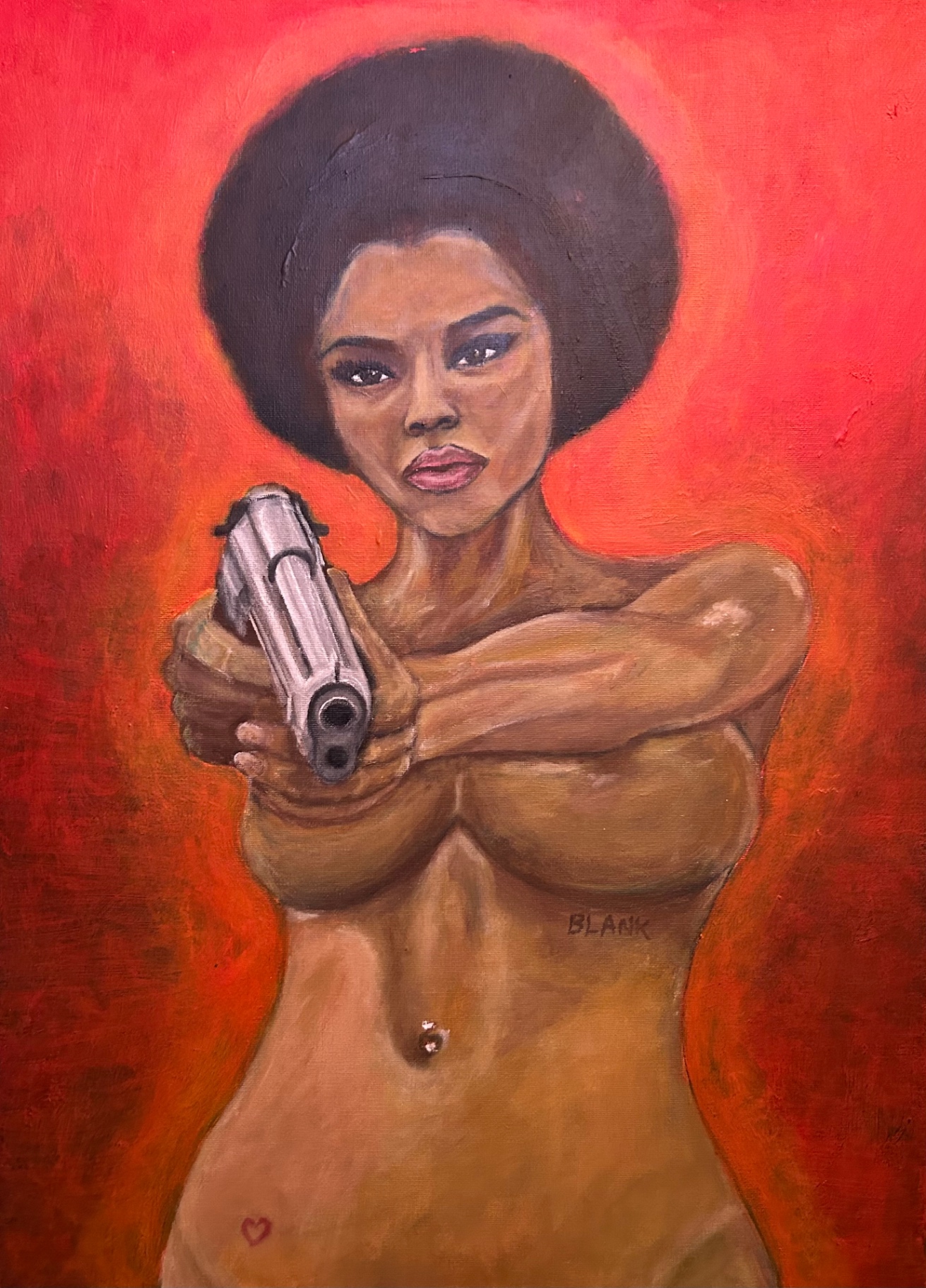 Aim — Acrylic on canvas by Blank